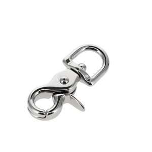 3008A 7/16" Nickel Plate, Mini Swivel Trigger Snap, Solid Brass-LL