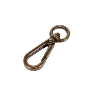 4000N 3/8" Antique Brass, Swivel Lever Snap, Solid Brass