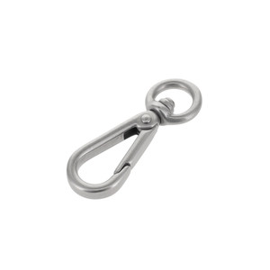 4000N 3/8" Nickel Matte, Swivel Lever Snap, Solid Brass