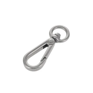 4000N 3/8" Nickel Matte, Swivel Lever Snap, Solid Brass