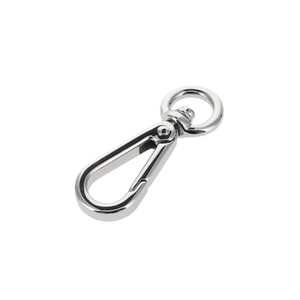 4000N 3/8" Nickel Plate, Swivel Lever Snap, Solid Brass