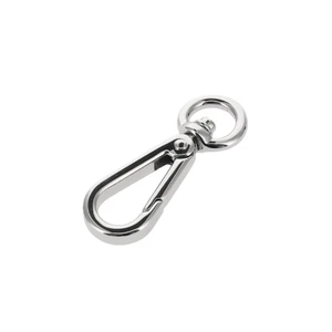 4000N 3/8" Nickel Plate, Swivel Lever Snap, Solid Brass