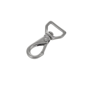 220 Nickel Matte, Mini Swivel Lever Snap, Solid Brass-LL