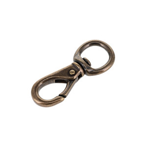 231 1/2" Antique Brass, Swivel Lever Snap, Solid Brass