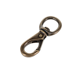 231 1/2" Antique Brass, Swivel Lever Snap, Solid Brass