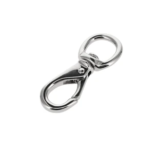 231 1/2" Nickel Plate, Swivel Lever Snap, Solid Brass