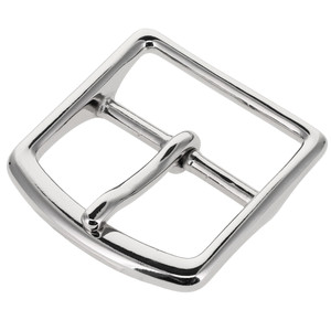 G10549 40mm Nickel Plate, Center Bar Buckle, Solid Brass