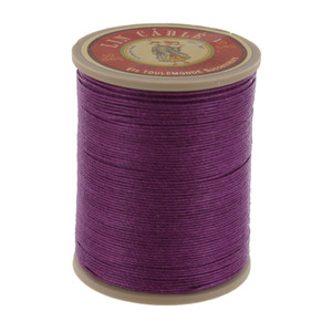 218 Violet, Fil Au Chinois - Lin Cable - Waxed Linen Thread