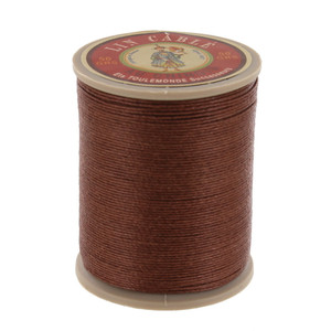 276 Marron, Brown,Fil Au Chinois - Lin Cable - Waxed Linen Thread