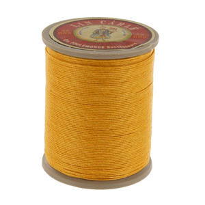 508 Jaune, Yellow, Fil Au Chinois - Lin Cable - Waxed Linen Thread