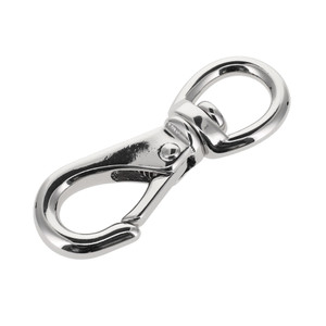 241 7/16" Nickel Plate, Swivel Lever Snap, Solid Brass-LL