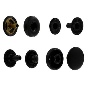 S127B10-LP black matte snap fasteners