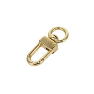 511 3/8" Natural Brass, Swivel Lever Snap, Solid Brass-LL