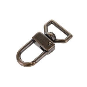 520 3/4" Antique Brass, Swivel Lever Snap, Solid Brass-LL