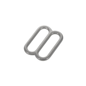 2022 1" Nickel Matte, Thin Double Loop, Solid Brass-LL