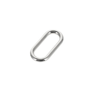 2023 1" Nickel Plate, Thin Single Loop, Solid Brass-LL