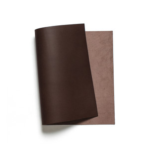 Korba Buffalo Calf, Burnishable Veg Tanned Panels, Black