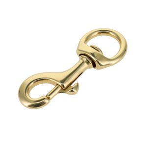 3611 3/4" Natural Brass, Swivel Bolt Snap, Solid Brass-LL