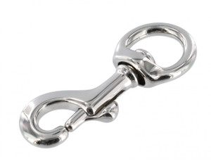 3611  3/4" Nickel Plate, Swivel Bolt Snap, Solid Brass