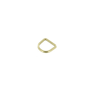 B9118 10mm Brass Plate, D-ring, Solid Zinc