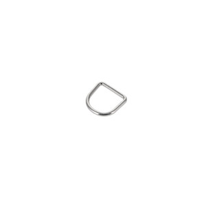B9118 10mm Nickel Plate, D-ring, Solid Zinc