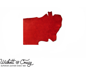 Wickett & Craig English Bridle Leather, Shoulder, Chili Pepper