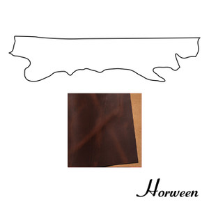 Horween Cavalier Leather Belly, Carolina Brown, Multiple Weights