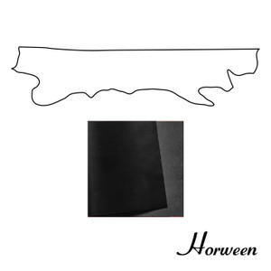 Horween Dublin Leather Belly, Black, Multiple Weights