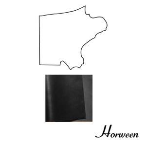 Horween Essex Leather Shoulder, Black, Multiple Weights