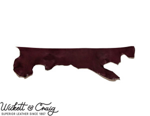 Wickett & Craig English Bridle Leather, Belly, Eggplant