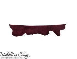 Wickett & Craig Traditional Harness Leather, Belly, Burgundy