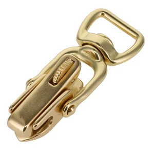 B9570 3/4" Natural Brass, Swivel Snap w/ Locking Jaw, Solid Brass-LL