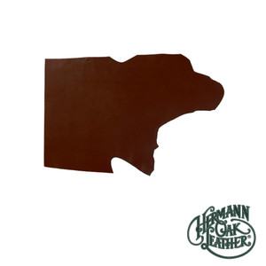 Hermann Oak English Bridle Leather Shoulder, British Brown, 5-7 sq. ft., 8-10oz
