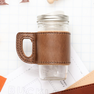 Buckleguy Leather Mason Jar Wrap Kit Buckleguy Leather Mason Jar Wrap Kit
