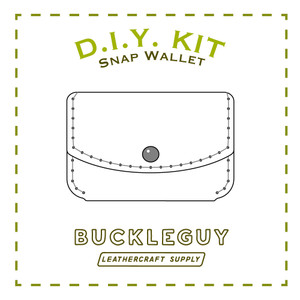 3-Pocket Snap Wallet Leather Pattern, PDF Template