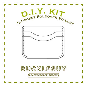 5-Pocket Foldover Wallet Leather Pattern, PDF Template 5-Pocket Foldover Wallet Leather Pattern, PDF Template