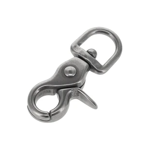 3002A 1/2" Nickel Matte, Swivel Trigger Snap, Solid Brass-LL