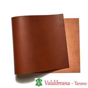 Valdibrana Conceria, Tarano, Italian Vachetta Leather, Panel, Classic Brown  