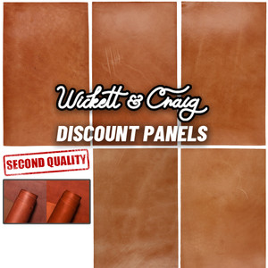 Wickett & Craig English Bridle Leather Panels, Chestnut/Medium Brown, Mixed Weight, 10 Pack, 6.5" x 11"