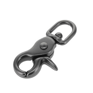 3008A 7/16" Gun Metal, Mini Swivel Trigger Snap, Solid Brass-LL