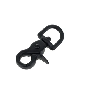 3008A 7/16" PVD Black Matte, Mini Swivel Trigger Snap, Solid Brass-LL
