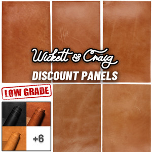 Wickett & Craig Traditional Harness Leather Panels, Light Weight, 10 Pack, 6.5" x 11", Choice of Color