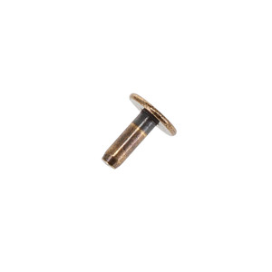B1414 Antique Brass, Back Post, Solid Iron