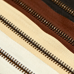 RIRI Antique Brass Teeth Zipper Chain