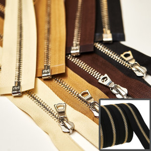 Discount Riri Zipper, Brass Teeth, Black Tape Discount Riri Zipper, Brass Teeth, Black Tape