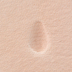 Leather Stamping Tool, Pear Shaders, Lined Horizontal