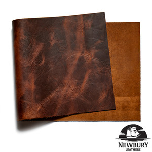 Newbury Leather Tortoise Panel - Bourbon Brown
