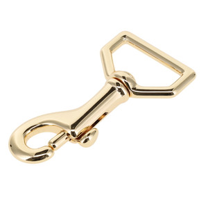 3001A Gold Plate, Swivel Bolt Snap, Solid Brass-LL