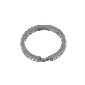 B2020 Nickel Matte, Key Ring, Solid Iron, Multiple Sizes