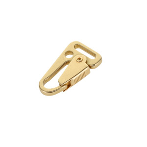 1/2"  Solid Brass Sling Lever Snap Natural Brass